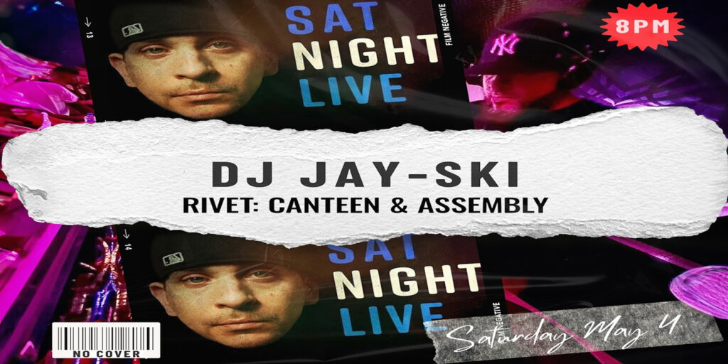 Pottstown Nights Car Show after-party at Rivet! DJ Jay-Ski spinning tunes, dancing, drinks, and guaranteed good times! FREE to attend! Saturday, May 4th, starting at 8:00 PM.