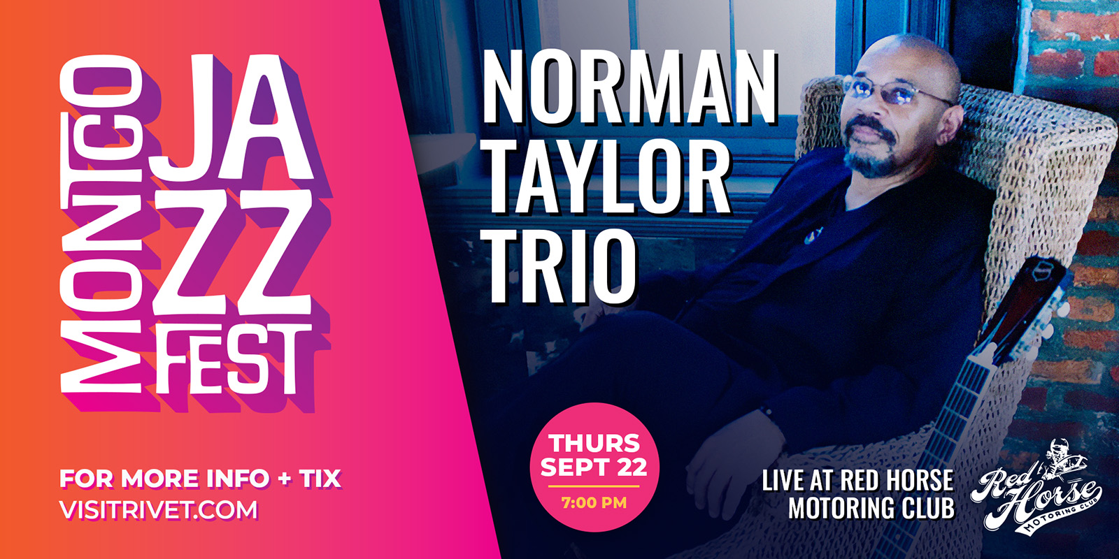 Norman Taylor Trio at Red Horse Motoring Club in Pottstown, Pennsylvania on Thursday, September 22nd, 2022.