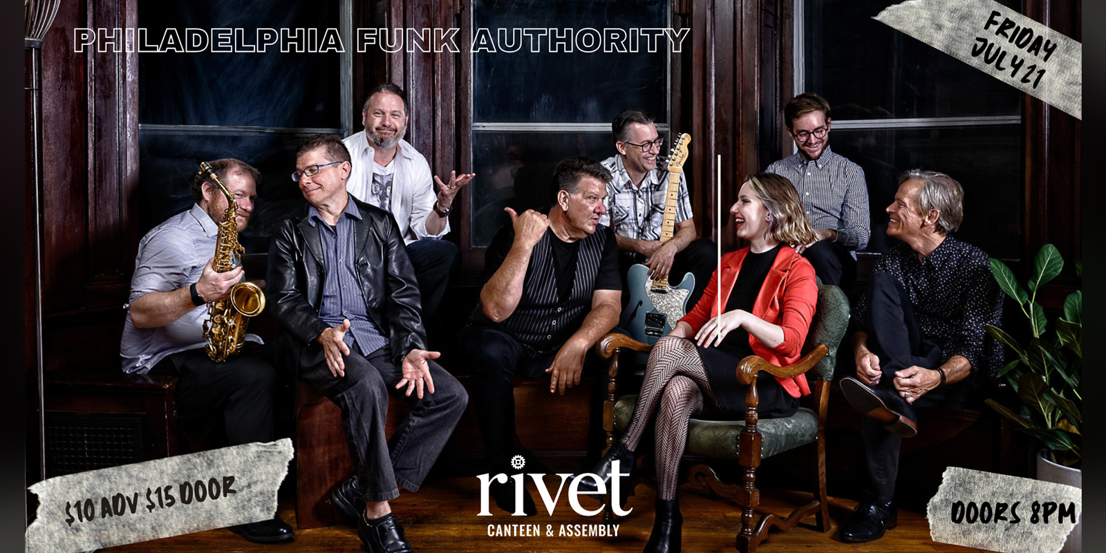 Philadelphia Funk Authority performing live at Rivet: Canteen & Assembly on Friday, July 21, 2023!