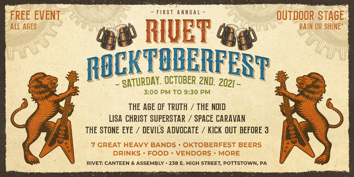 First Annual Rocktoberfest at Rivet! - Free Event • Pottstown, PA