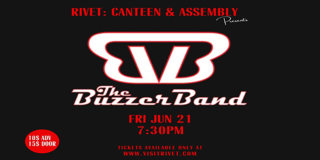 The Buzzer Band performing live at Rivet: Canteen & Assembly on Friday, June 21st, 2024.